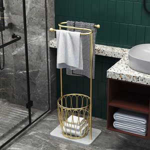 KPT68008 Porte-vêtements en acier moderne et minimaliste avec panier amovible pour la maison, salon, meubles - Product Image 2