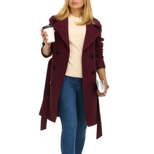 Abrigo largo acolchado para mujer, ropa de trabajo transpirable, prendas de vestir, Maxi largo informal para mujer, manga larga de invierno, cinturón con cuello vuelto, cálido y grueso - Product Image 3