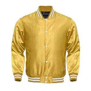 แจ็กเก็ตผ้าซาตินสีชมพูสำหรับผู้ชายเสื้อแจ็กเก็ตผ้าซาตินมีกระเป๋าด้านหน้ามีซิปด้านหน้า - Product Image 4