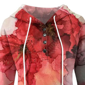 Diseño personalizado de alta calidad pulóver mujeres sublimación sudaderas con capucha ropa casual ropa de invierno mujeres sublimación sudaderas con capucha - Product Image 4