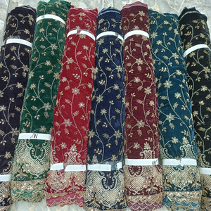 Premium Velvet Fabric with Intricate Handwork Beads and Coordinating Dupatta for Women Fashionable Ethnic Look - Product Image 3