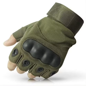 Salva Leather <b>Fingerless</b> Mechanic <b>Gloves</b> with Touchscreen & Anti-Vibration for Safety - Product Image 6