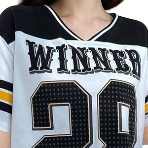 Camisetas de Jersey americano transpirables para ropa informal, camisetas de Jersey de gran tamaño con estilo de gran tamaño, camisetas de malla ligera para mujer - Product Image 6