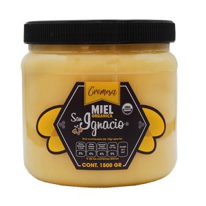 Miele cremoso biologico San Ignacio | Barattolo da 1500g | 100% puro | USDA biologico | Crudo | Non-ogm - Product Image 1