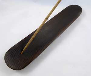 Porta Incienso de Madera Artesanal, Quemador de Varillas y Conos, Soporte de Agarbatti de Madera Natural para Meditación, Yoga y Pooja en el Hogar - Product Image 3