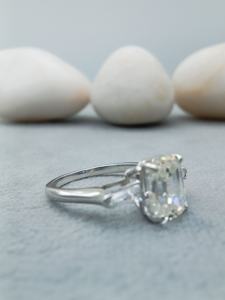 Luxury Women's 10K 18K Gold Classic Trendy Hip Hop Ring Emerald Cut Natural Diamond for Certified Wedding Party Anniversary - Product Image 2