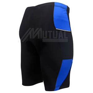 Pantalones cortos de bicicleta atléticos de secado rápido para mujer de etiqueta privada, pantalones cortos elásticos de cintura media con patrón sólido, precio de fábrica para entrenamiento - Product Image 4