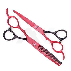Juego de Tijeras de Peluquería Profesionales para Diestros, Tijeras de Corte y Entresacar de Acero Inoxidable Sostenible para Belleza y Barbería - Product Image 4