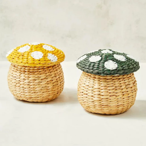 Cesta de setas ecológica hecha a mano con solución de almacenamiento de jacinto de agua para juguetes domésticos o lavandería, oferta al por mayor - Product Image 2