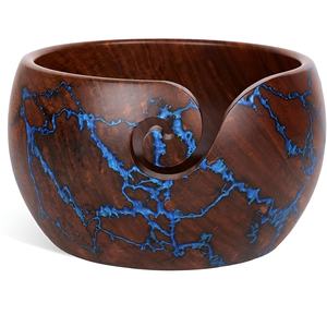 Industry Trending Bamboo Yarn Storage <b>Bowl</b> for <b>Knitting</b> Crochet Home Needlework Resin Yarn <b>Bowl</b> Holder - Product Image 3