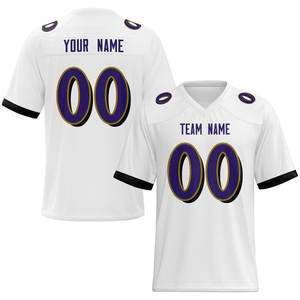 Camiseta de fútbol americano al por mayor malla de algodón y poliéster personalizada corta MOQ bajo entrega global rápida mejor calidad garantizada - Product Image 5