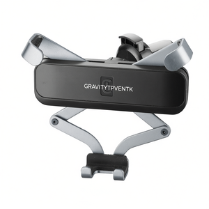 Support universel pour smartphone GRAVITYTPVENTK noir et argent avec fixation coulissante pour les aérations compatibles avec les téléphones mobiles - Product Image 3