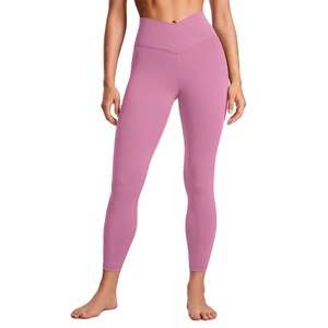 Leggings de sport sexy de haute qualité à taille haute sans couture pour femmes mûres, leggings de yoga à taille élastique en V - Product Image 1