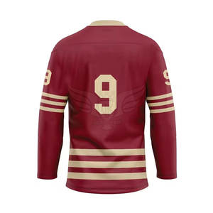 Precio razonable MOQ bajo Jersey de hockey sobre hielo Ropa deportiva Camiseta de hockey sobre hielo transpirable de talla grande para venta en línea - Product Image 5