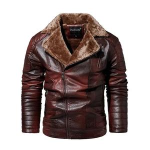 Nuevo invierno cálido cuero genuino piel de oveja chaqueta de lona hombres moda motocicleta Parka impermeable transpirable - Product Image 1