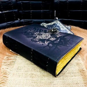 วารสารหนังแฮนด์เมดรูปนกฮูกเย็บตะเข็บ - Product Image 2