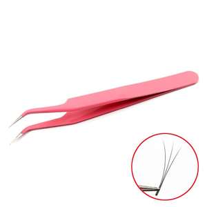 Pinzas para Pestañas al por Mayor, Recubiertas de Oro, Punta Puntiaguda, Acero Alemán, Pinzas de Belleza para Pestañas para Uso en Salón y en Casa - Product Image 3