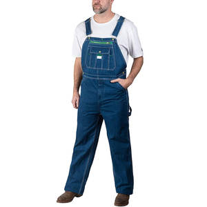 กระเป๋าเครื่องมือหลายชิ้นอุตสาหกรรมสารหน่วงไฟกางเกงเอี๊ยมทนไฟโรงงานอุปทานทํางานกางเกงยีนส์ CE บริการ OEM Unisex PK - Product Image 1