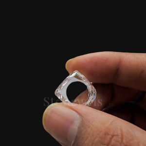 แหวนเพชรแท้ IGI Certificate CVD/HPHT ขนาด 10-25 กะรัต สี DEF ความสะอาด VVS/VS ทรงเหลี่ยมเจียระไน ทำจากเพชรเลี้ยงในห้องปฏิบัติการ - Product Image 3