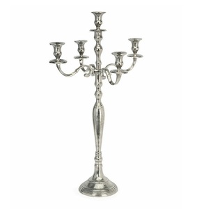 Candélabre en métal plaqué or à 5 bras, fait main, écologique, décoration d'intérieur pour Noël, taille personnalisable, finition de haute qualité - Product Image 5
