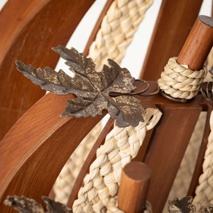 Lot de 3 décorations de citrouille fantaisie en bois en gros de décoration Halloween rustique faite à la main du Vietnam prix bon marché - Product Image 2