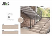 Carreaux de marche et de rehaussement |   Carreaux d'escalier en porcelaine modernes 200x1200 mm pour usage extérieur et intérieur dans les villas, centres commerciaux et écoles