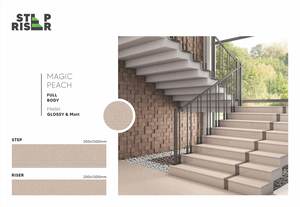 Azulejos escalonados y elevadores | Azulejos de escalera de porcelana cerámica de 200x900mm para diseño exterior e interior - Product Image 4