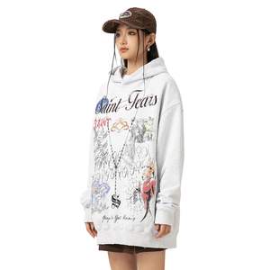 Pull-over unisexe de luxe de haute qualité pour hommes Sweats à capuche pour hommes Designs personnalisés 3d Puff Print logo Design Graphic Hoodies Men - Product Image 2