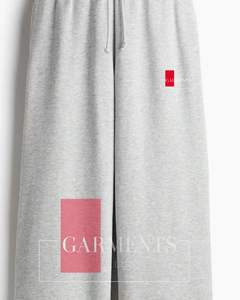 OEM Custom Men's Mid Waist Embroidered 100% Cotton Casual <b>Trousers</b> <b>Drawstring</b> Closure Eco-Friendly Waterproof Quick Dry Pants - Product Image 5