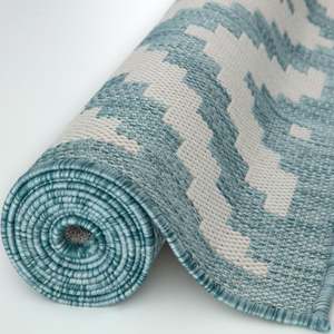 Netline Home Ecology <b>Outdoor</b> Rug Aqua 100AQ-Durable Weather-Resistant <b>Patio</b> <b>Mat</b> - Product Image 5