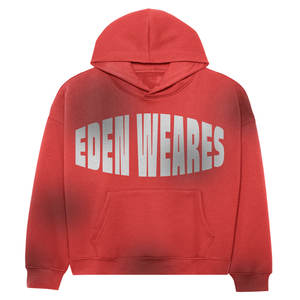 Sudadera con capucha de algodón de gran tamaño 100% para hombre, informal, de invierno, lavado ácido con estampado de soplo, bordado serigrafiado - Product Image 6