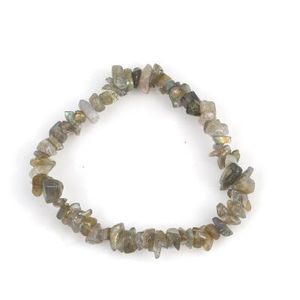 Genuine Labradorite Crystal Sterling Silver Unisex Everyday Wear Elegant Stone <b>Bangle</b> <b>Bracelet</b> - Product Image 1