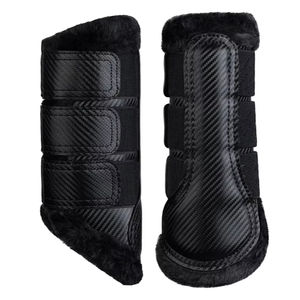 Bottes de brossage pour chevaux avec soutien complet des tendons et des jarrets, rembourrage absorbant les chocs, fabrication sur mesure au Pakistan - Product Image 1