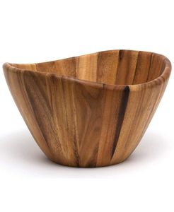 Vajilla de madera Natural negra martillada, cuenco de arroz creativo de cocina, cuencos grandes de sopa de ensalada sólida de madera de Acacia y Mango - Product Image 6