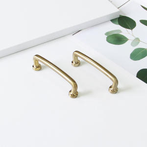 Poignée de tiroir dissimulée en laiton massif matériel d'armoire minimaliste en alliage de Zinc pour chambre à coucher salle de bain salon utilisation pour commode - Product Image 1