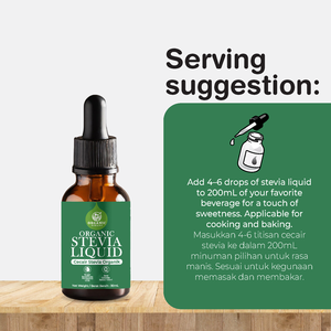 Organic Fields Stevia Liquide Biologique de Qualité Alimentaire 30ml - Product Image 5