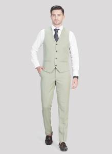 ชุดสูทผู้ชายสีเขียวพิสตาคลาสสิกคุณภาพเยี่ยม 5 ชิ้น สำหรับงานแต่งงาน งานองค์กร และงานปาร์ตี้ มีจำหน่ายในราคาที่ดีที่สุด - Product Image 2