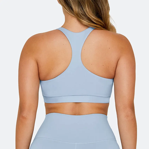 Sujetador deportivo con espalda abierta de alto soporte para mujer, ropa de gimnasio para entrenamiento ligero, Parte delantera sólida de alta calidad, 2026 - Product Image 2