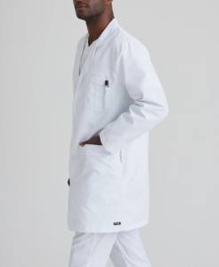 Bata de Laboratorio Profesional Personalizada, Ajuste a Medida, Manga Larga, Uniforme Blanco para Médico, Enfermera, Estudiante, Ropa de Trabajo, Logotipo Personalizado, Nombre OEM - Product Image 4