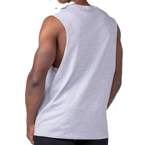 Chaleco Deportivo Personalizable con Corte Atlético, Color Sólido, Logotipo Personalizado con Serigrafía, Camiseta sin Mangas para Fisicoculturismo - Product Image 2