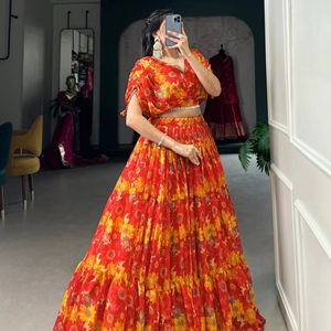 Vestido Kurti Tradicional Indio de Diseño, en Rayón, Corte Nayra, Estampado Bandhani, Multicolor, para Adultos, Precio de Exportación en 2026 - Product Image 1