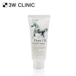 Crema de Manos Hidratante Orgánica 3W Clinic 100ml, Loción Blanqueadora con Aceite de Caballo, Manzanilla, Colágeno e Ingredientes Herbales - Product Image 1