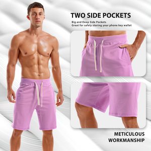 Pantalones cortos de lana/felpa de algodón 100% para hombre, pantalones cortos bordados de calle hechos a medida, pantalones cortos al por mayor hechos en Pakistán - Product Image 3