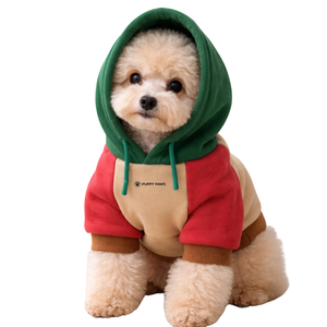 Sudadera con Capucha para Perro Ranger Colorblock, Sudadera de Forro Polar Suave para Mascotas, Sudadera Cálida y Acogedora para Invierno, para Perros Pequeños y Medianos, para Interiores - Product Image 1