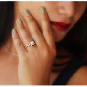 Anillo de flor de perla de plata-Joyería elegante y elegante - Product Image 4