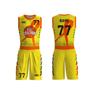 Uniforme de Baloncesto de Verano sin Mangas de Primera Calidad, Transpirable, de Secado Rápido, 100% Poliéster, Personalizable para Hombre - Product Image 1