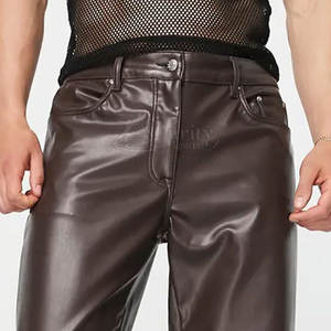 กางเกงหนังผู้ชายสไตล์ใหม่กางเกงฤดูหนาว - Product Image 5