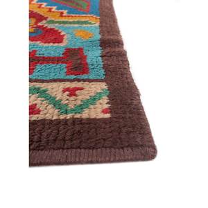 Alfombra Geométrica de Lana Kiaan Roja y Naranja 9x12 Rectangular para Sala de Estar, Modelo Pae-5913, 4m de Ancho, Alfombra de Pasillo con Diseño de Rompecabezas en Patchwork PP - Product Image 4