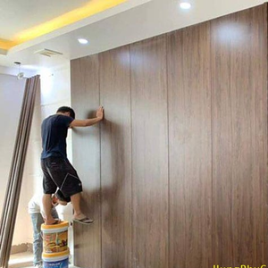 แผ่นไม้พีวีซีกันน้ำไม่เป็นพิษสำหรับตกแต่งพื้นหลัง - Product Image 4