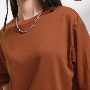 Camiseta holgada para mujer, 100% algodón, estilo extragrande, ropa de calle informal, camiseta para ropa de verano, actividades diarias y al aire libre - Product Image 4